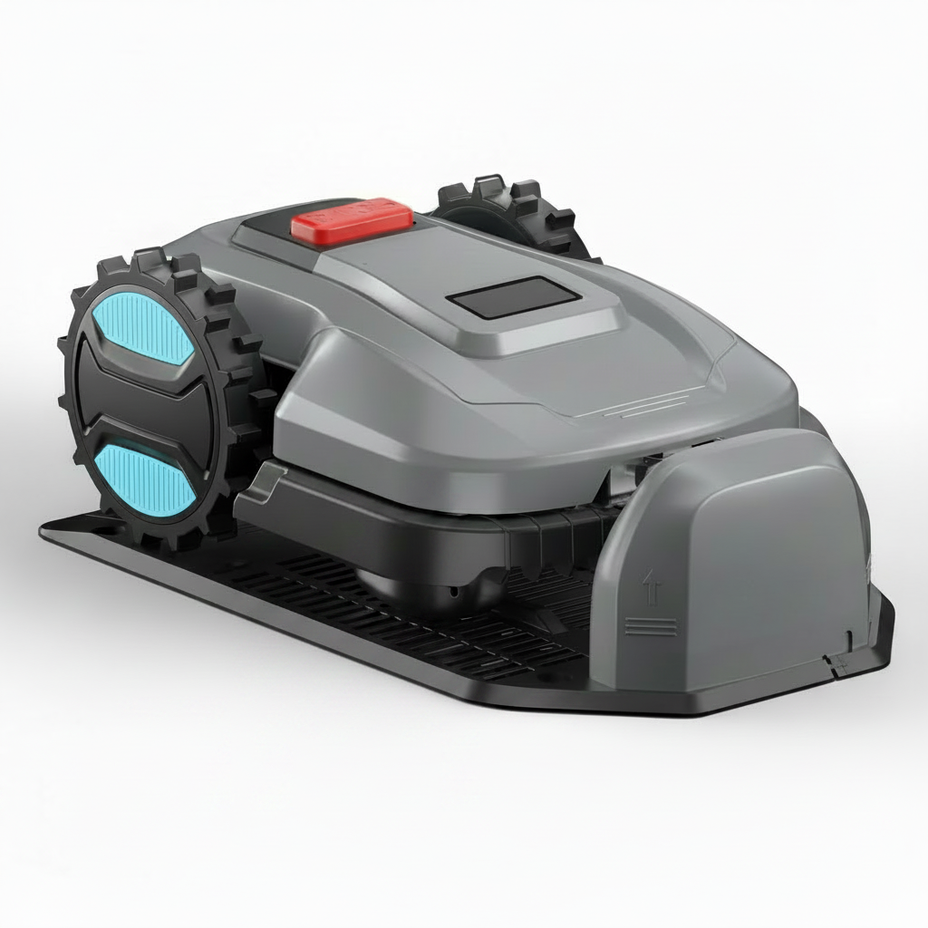Robot Lawn Mower with App Control – Adjustable Cutting Height, Auto-Charging, Obstacle Detection & Smart Scheduling – Ideal for Lawns up to 1/8 Acre
